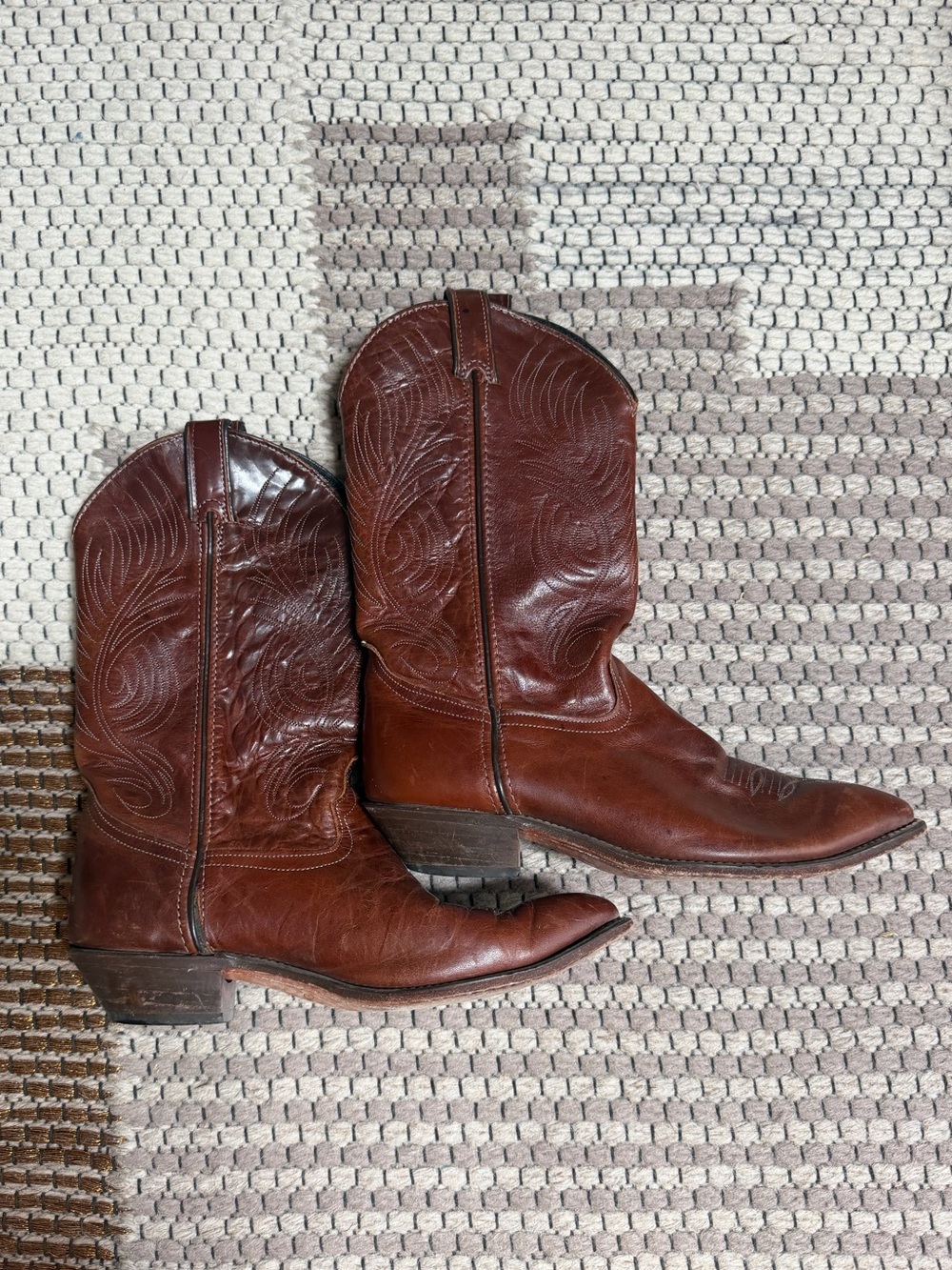 Women's Vintage Leather Cowboy Boots